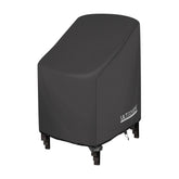 ULTCOVER vista frontal de la funda apilable protegiendo sillas