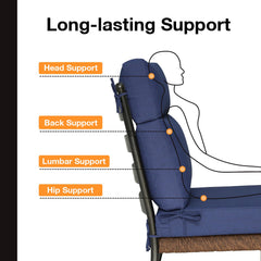 Unimatta cojines instalados en una silla Adirondack para mayor confort