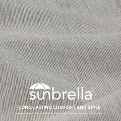 Detalle de la textura Sunbrella en Unimatta que resiste decoloración y desgaste