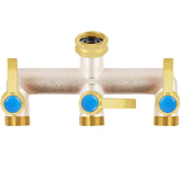 UQM divisor frontal de latón mostrando robustez y durabilidad