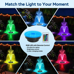 VCRAZE iluminación LED nocturna creando ambiente colorido en agua