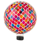 VCUTEKA bola mosaico frontal mostrando colores vivos y atractivo visual