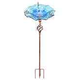 VCUTEKA cuenco frontal floral que embellece jardines y atrae aves