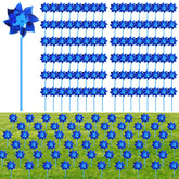 VioraWhite paquete frontal de 200 molinetes azul para eventos y decoración