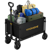 VIVOHOME carro frontal mostrando capacidad y estructura robusta