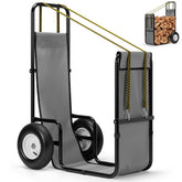 VIVOHOME carro frontal mostrando capacidad y estructura, facilita transporte