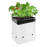 VIVOSUN bolsa de cultivo frente mostrando diseño bicolor y uso