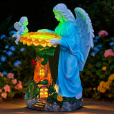 Voveexy estatua angel frontal mostrando estilo decorativo y fácil instalación
