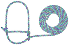 Weaver Livestock halter frontal mostrando diseño y colores para identificación