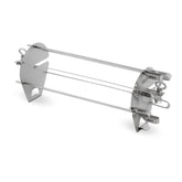 Weber brochetas frontales mostrando acabado resistente y capacidad
