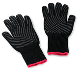 Weber guantes premium vista frontal con cierre y forma cómoda
