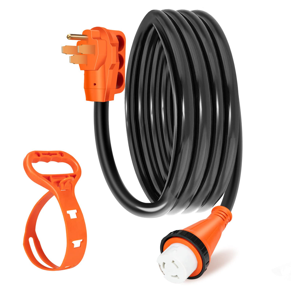WELLUCK conector frontal NEMA 14-50P a SS2-50R mostrando conexión segura