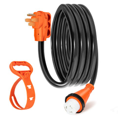 WELLUCK conector frontal NEMA 14-50P a SS2-50R mostrando conexión segura