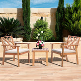Werph vista frontal del conjunto de patio mostrando durabilidad