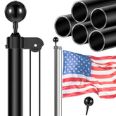 WeValor mástil frontal con bandera mostrando presencia y durabilidad