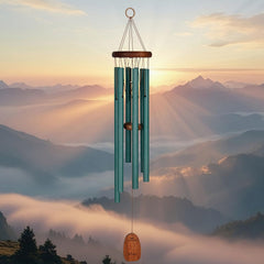 Woodstock Chimes detalle de tubos de aluminio, garantiza tono profundo y duradero