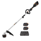 WORX WG186 vista frontal mostrando cuerpo y empuñadura, mayor control