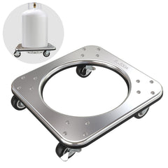 XIEEIX vista frontal del soporte mostrando la plataforma sólida y orificio central, estabilidad garantizada