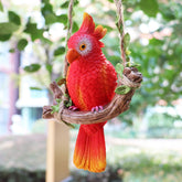 XKFLAUHM loro frontal vibrante aporta color al jardín