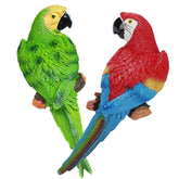 XKFLAUHM figura de loro vista frontal, color vivo y atractivo decorativo
