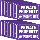 Yaocom vista frontal del pack de 24 señales morado blanco para protección