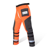 YARDMARIS vista frontal naranja y negro mostrando protección y ajuste