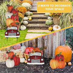 YEAHOME calabazas apiladas detalle 3D que aporta calidez decorativa