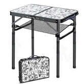 Yriuat mesa auxiliar frontal mostrando diseño elegante y estabilidad