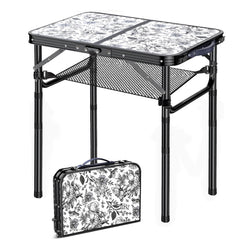 Yriuat mesa auxiliar frontal mostrando diseño elegante y estabilidad