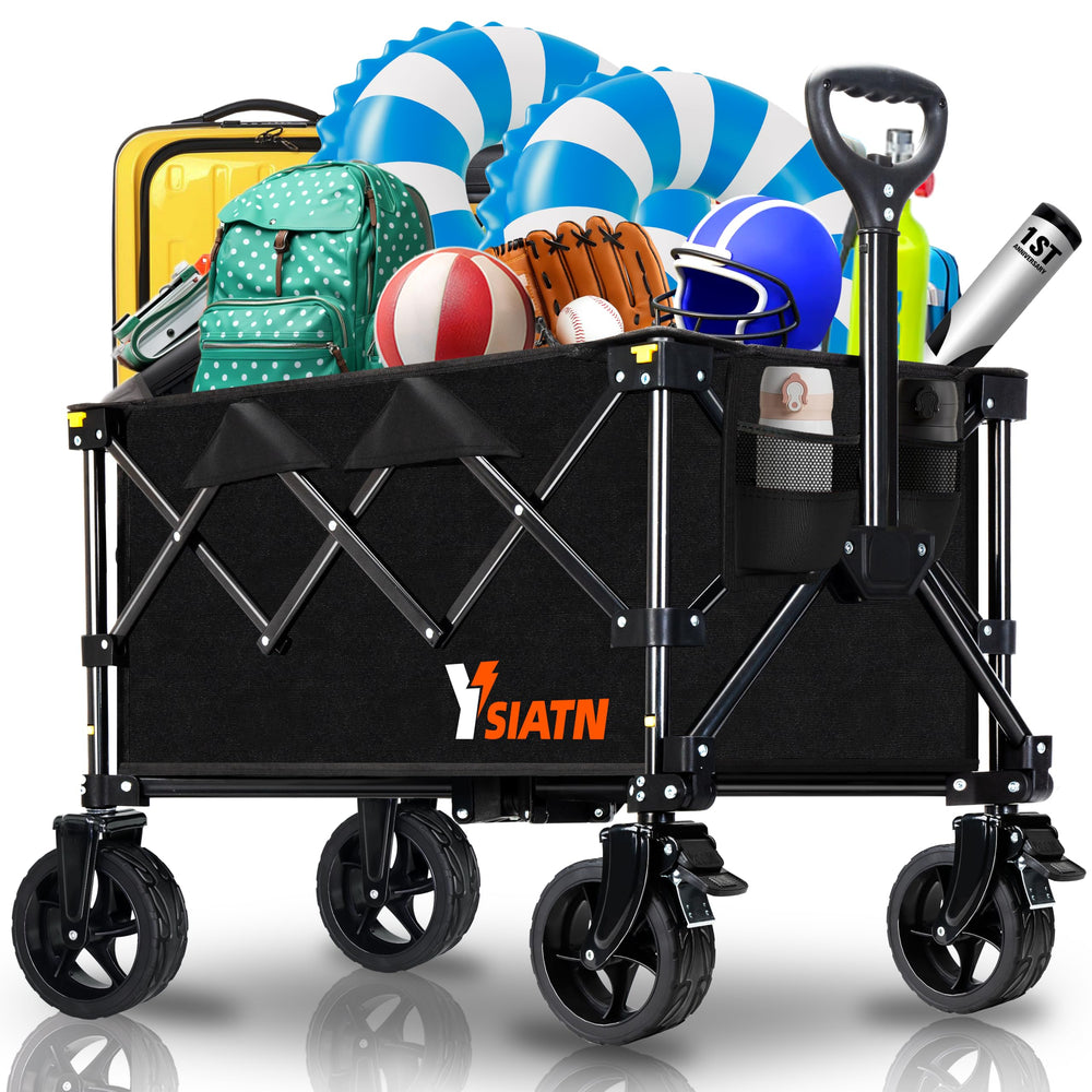 YSIATN carrito frontal con carga mostrando gran capacidad