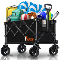 YSIATN carrito frontal con carga mostrando gran capacidad