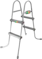 YUEWO escalera frontal mostrando diseño y acceso seguro