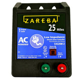 Zareba vista frontal del cargador que muestra diseño resistente y protección