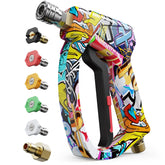 Zhevebaga pistola frontal mostrando diseño compacto y control