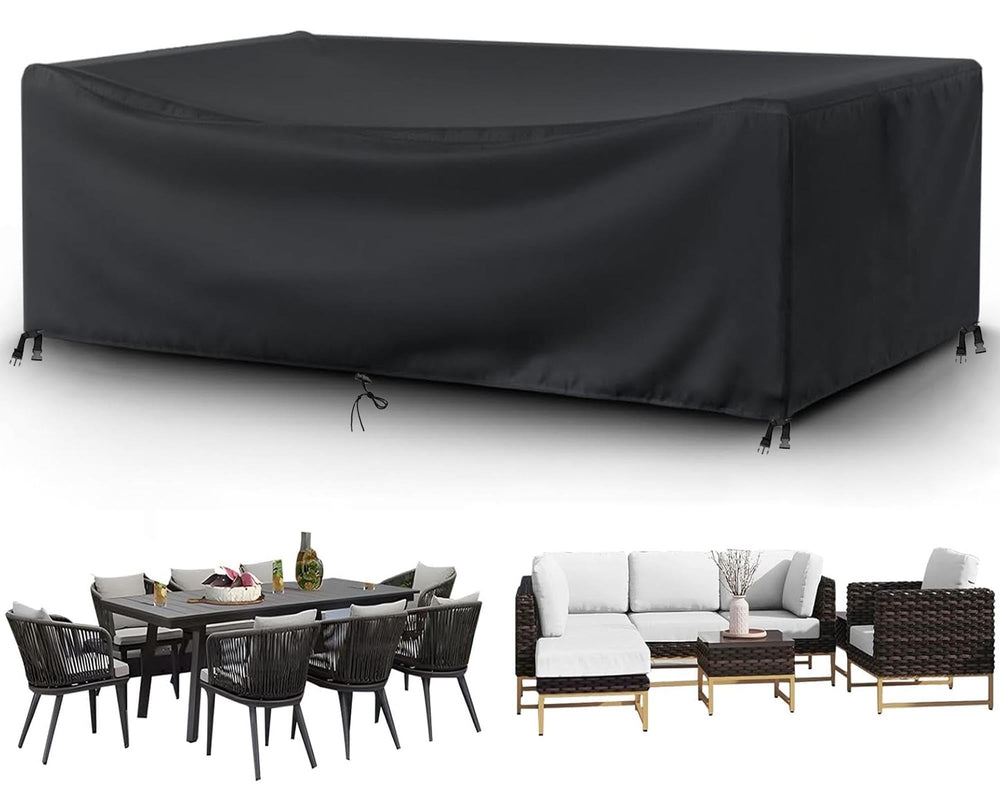 Ziewee funda frontal cubriendo mesa patio, protección completa contra lluvia