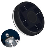 ZMTECH lámpara solar para mástil vista frontal con fácil montaje