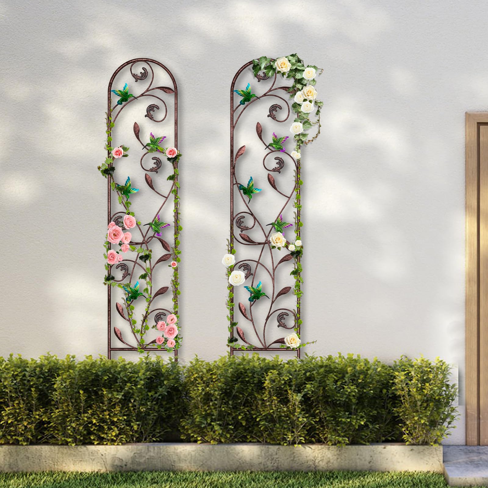 aboxoo en terraza decorada como divisor y elemento ornamental del jardín