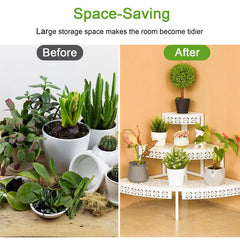 aboxoo estantería en balcón con plantas beneficiando el espacio exterior