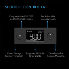 AC Infinity IONBEAM U2 controlador digital con niveles de intensidad visibles
