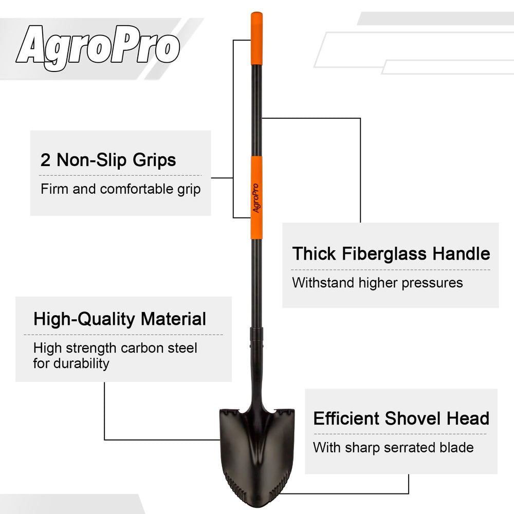 AgroPro detalle de cabeza en acero alto carbono mostrando filo resistente