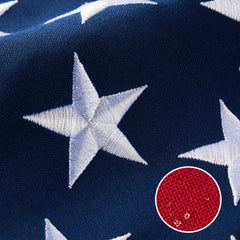 AGUIFLGS vista frontal de la bandera 5x8 resistente, ideal para exteriores