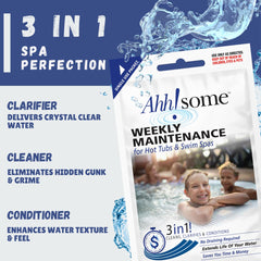 Ahh-Some aplicación en spa con jets y agua clara como beneficio