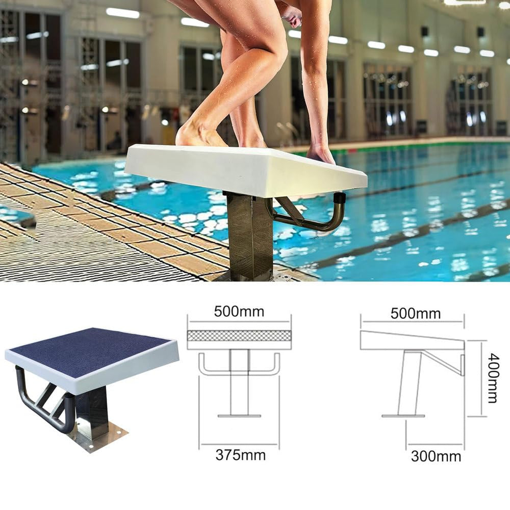 AIBOTY plataforma instalada en el borde de la piscina para fijación segura