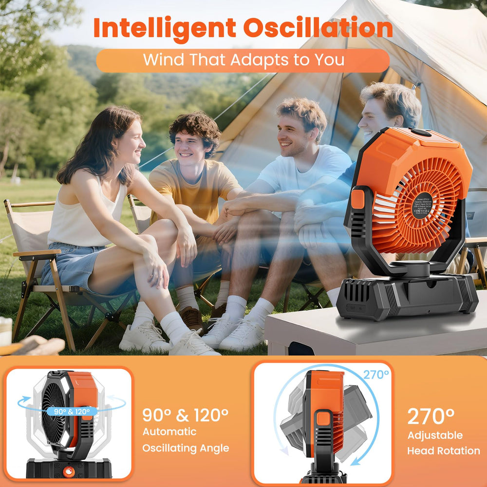 AIEPOCH comparación de tamaño con mano, batería grande 30000mAh