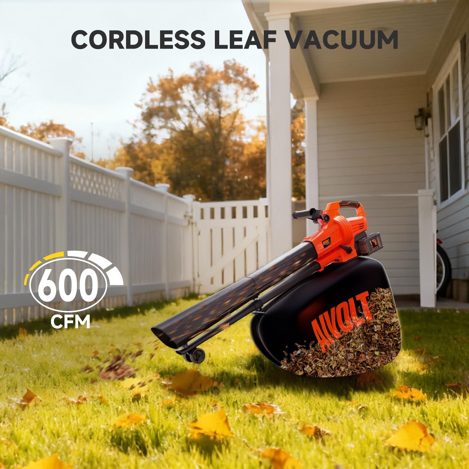 AIVOLT hojas trituradas tras mulching 15 a 1 para menor volumen
