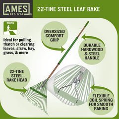 AMES primer plano de las púas de acero, captura hojas eficaz