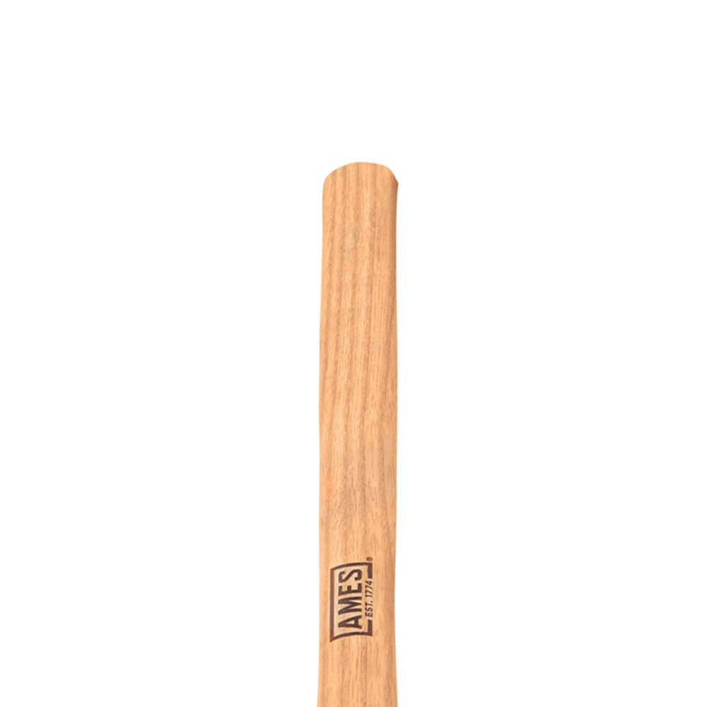 AMES mango de madera comparado con regla, control y comodidad ergonómica