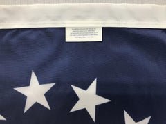 Annin Flagmakers primer plano de nylon y costuras reforzadas para mayor resistencia