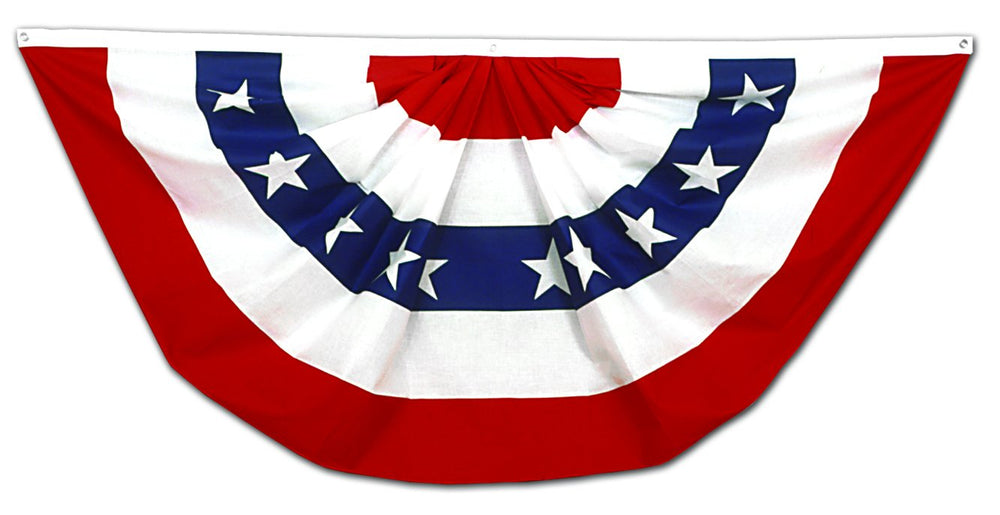 Annin Flagmakers bunting frontal mostrando colores vivos y apariencia uniforme