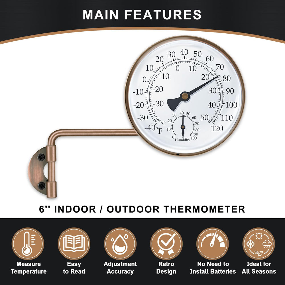 Aqqwxyq termómetro montado en ventana beneficiando vigilancia de temperatura exterior